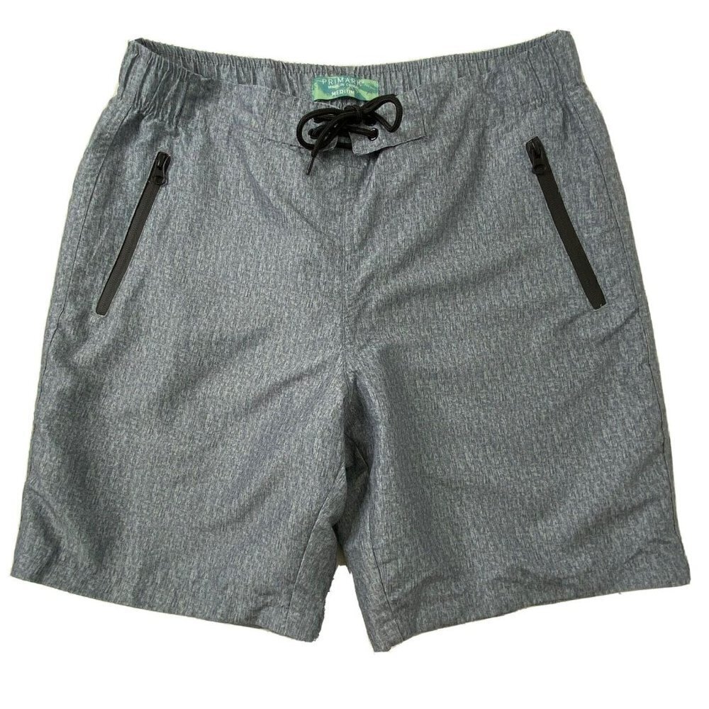 Primark Swim Shorts Mens size Medium Trunks Bathing Suit Board Shorts Blue-Gray